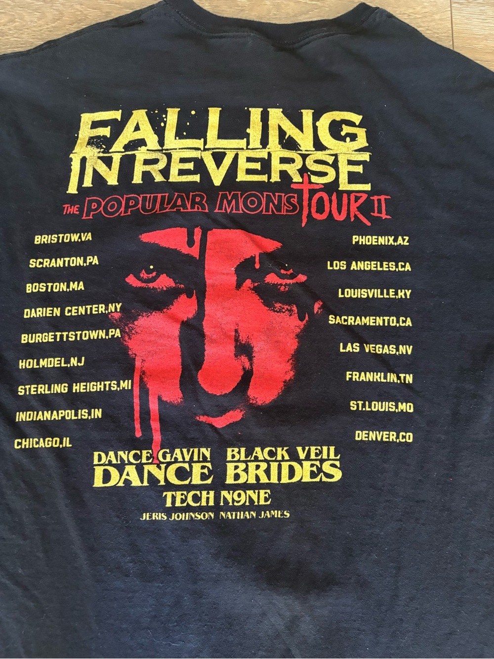Falling In Reverse Black Graphic Band Tee View 6